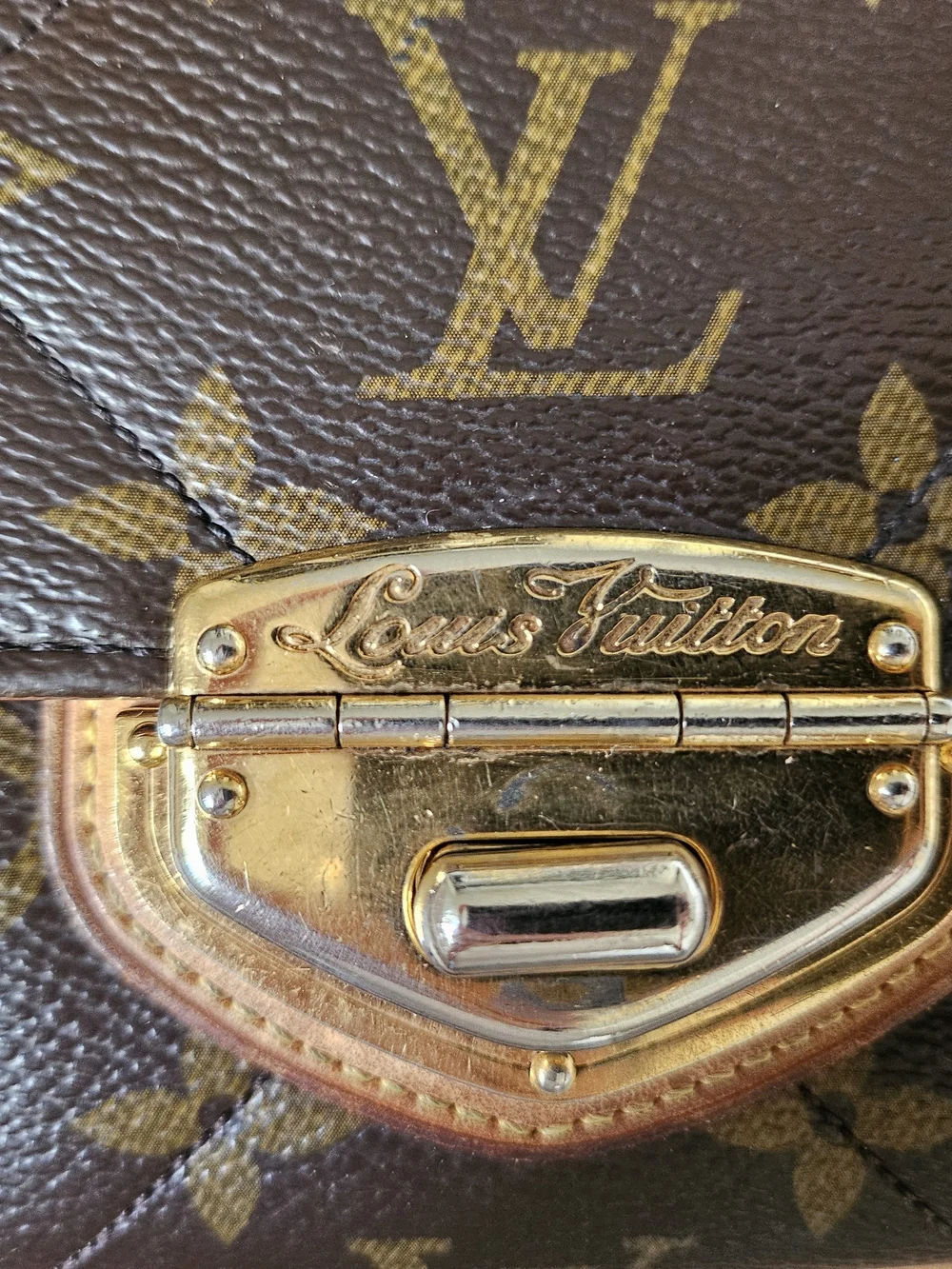 Louis Vuitton Monogram Quilted Clutch Wallet - Brown/Gold
